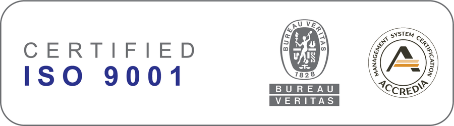 Certificazione ISO 9001 rilasciata da Bureau Veritas - accreditamento ACCREDIA